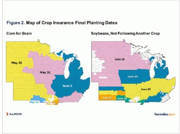 作物保険の最終植え付け日と植林期間後期に留意してください